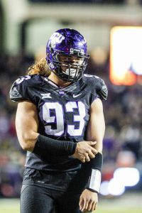 TCU pass rusher Mike Tuaua is an animal off the edge. NFL teams love his pursuit and motor