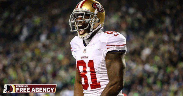 Anquan Boldin is visiting with the Redskins