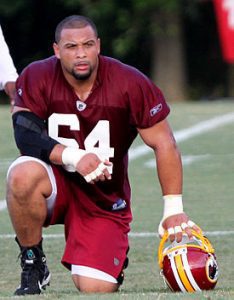 Redskins pass rusher Kedric Golston believes the players are to blame for Goodell's power
