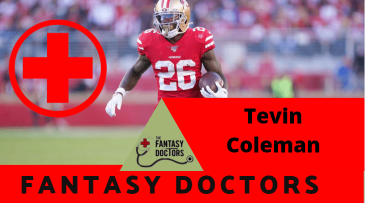 Tevin Coleman Injury Update 49ers fantasy doctors