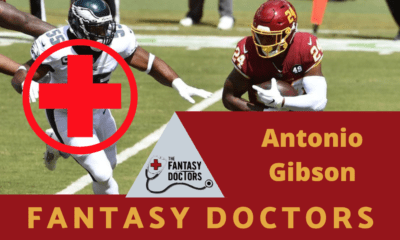 Antonio Gibson Fantasy Doctors Injury Update