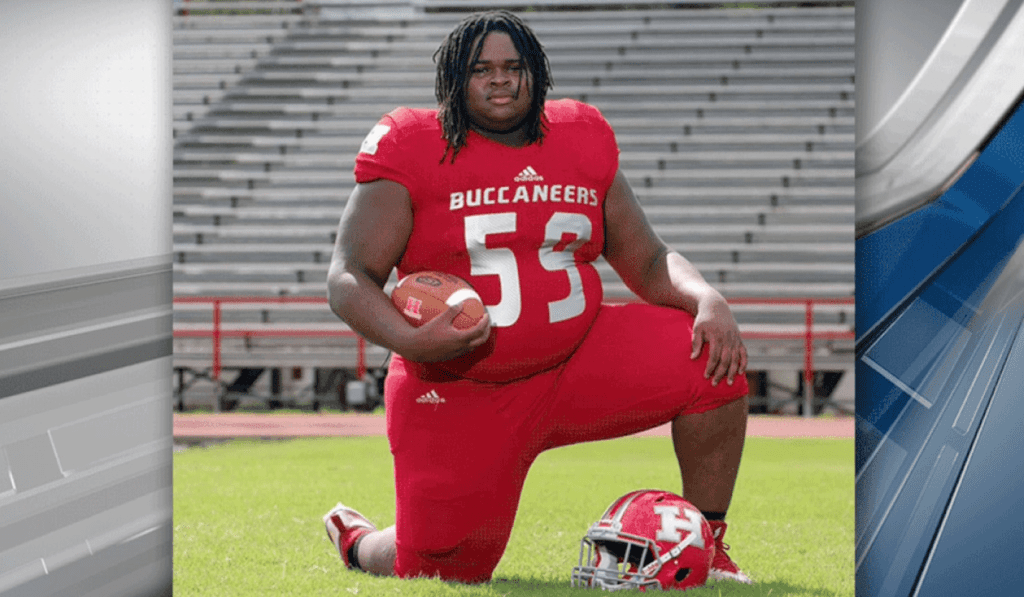 Christian Smith was a massive force on the Haughton High School defensive line.  The 6'2, 420 pound standout died late Monday Night.