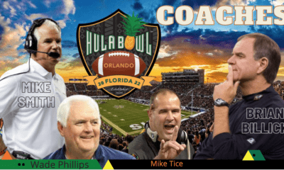 The 2022 Hula Bowl will be a showdown between the Falcons winningest head coach Mike Smith and Ravens Super Bowl XXXV winning coach Brian Billick. The brother-in-laws will battle on the Gridiron in Orlando, Florida.