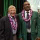 Lou Holtz and Tim Brown