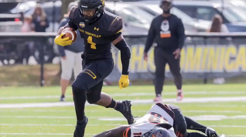 Frederick Pitts V the star running back rom Ohio Dominican University recently sat down with NFL Draft Diamonds owner Damond Talbot