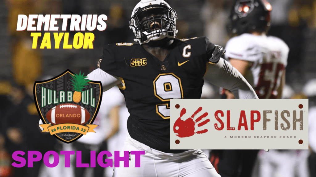 Demetrius Taylor the stout defensive lineman from Appalachian State recently sat down with Damond Talbot for this Hula Bowl Spotlight