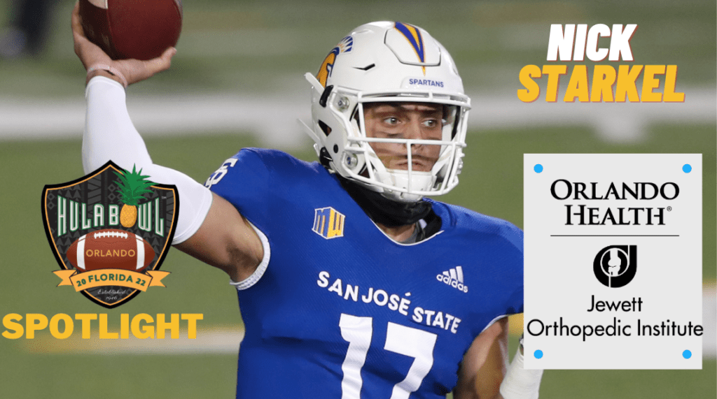 Nick Starkel the standout quarterback from San Jose State University recently sat down with Damond Talbot for this Hula Bowl Spotlight