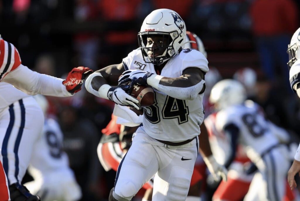 Kevin Mensah the star running back from the University of Connecticut recently sat down with Justin Berendzen of NFL Draft Diamonds.