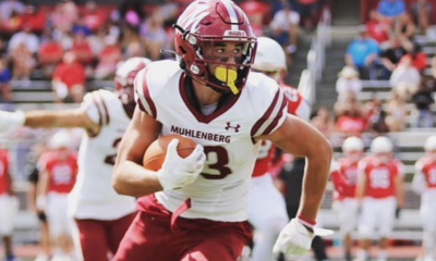 Muhlenberg's offense has senior wide receiver Michael Feaster who had 1,241 receiving yards and 14 touchdowns in 2021.
