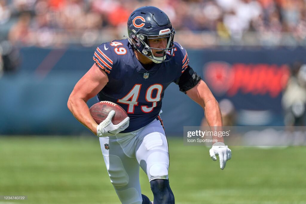 Bears tight end Scooter Harrington's father was killed in Connecticut after being hit by a train