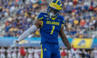 The Delaware offense has grad wide receiver Thyrick Pitts who has 117 receiving yards and 1 touchdown.