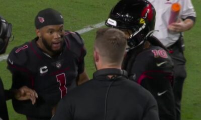 Kyler Murray snapped on his head coach with a couple minutes before the end of the half (VIDEO)