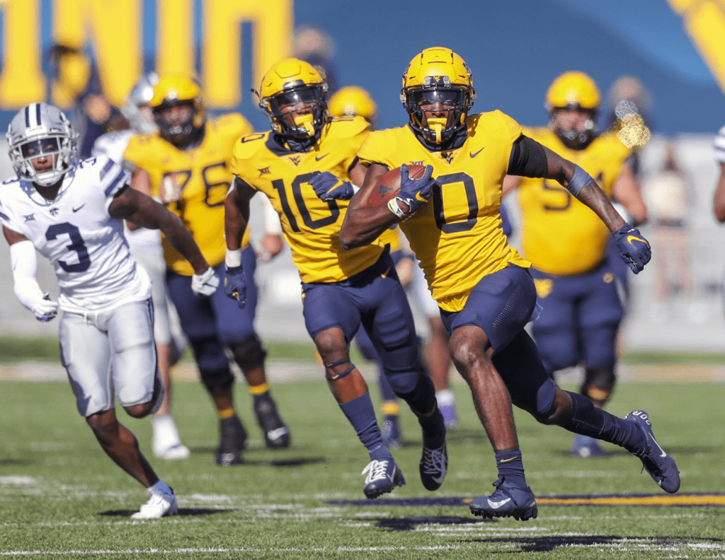 Bryce Ford-Wheaton is a solid WR for West Virginia.  He uses his size very well and shows great hands.  Hula Bowl scout Mike Bey breaks down the Mountaineer WR as an NFL prospect in this report.