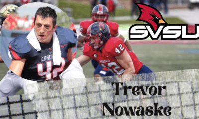 Trevor Nowaske the hard-hitting linebacker from Saginaw Valley State recently sat down with Jimmy Williams of NFL Draft Diamonds for this exclusive Zoom Interview on our YouTube Channel.