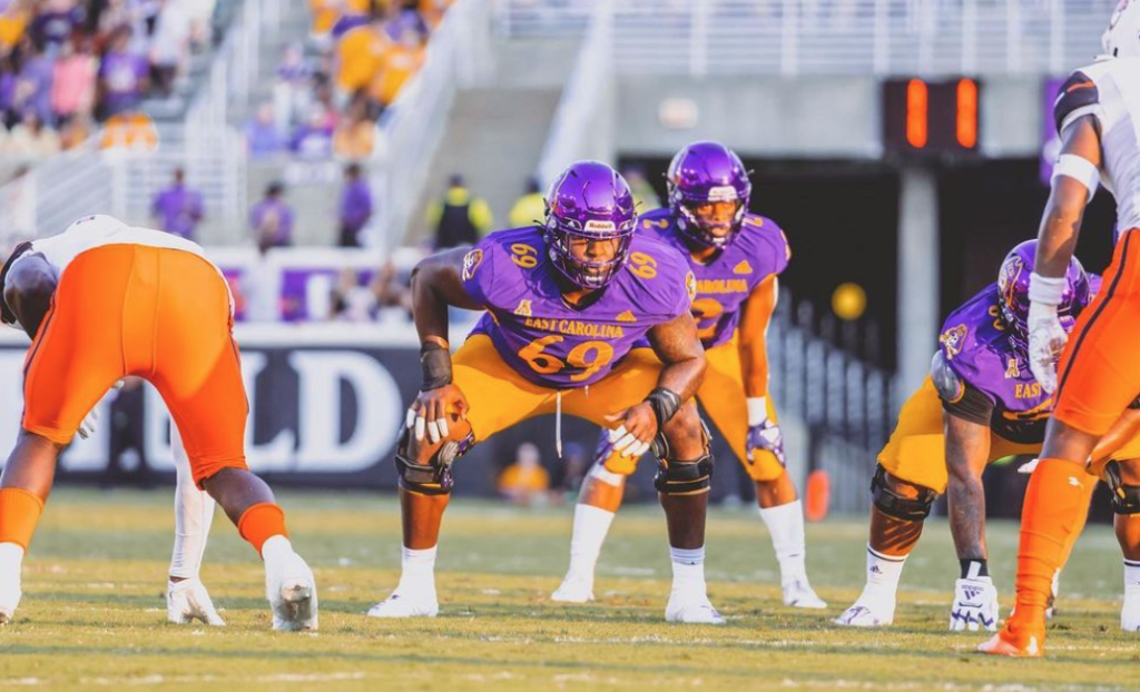 Noah Henderson the massive offensive tackle from East Carolina University recently sat down with NFL Draft DIamonds owner Damond Talbot.