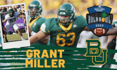 Grant Miller the versatile offensive lineman from Baylor is headed to Orlando to show off his skills in front of NFL scouts.