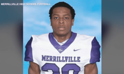 Merrillville High School football player Jonathan Brown was killed in a shooting in a Buffalo Wild Wings parking lot in Homewood Friday.
