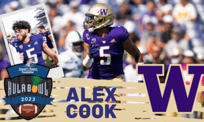 Washington football standout Alex Cook recently sat down with NFL Draft Diamonds scout Jimmy Williams. Check out this exclusive Hula Bowl Zoom Interview only on YouTube.