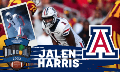 Jalen Harris the standout pass rusher from Arizona recently had a huge week in Orlando at the 2023 Hula Bowl.