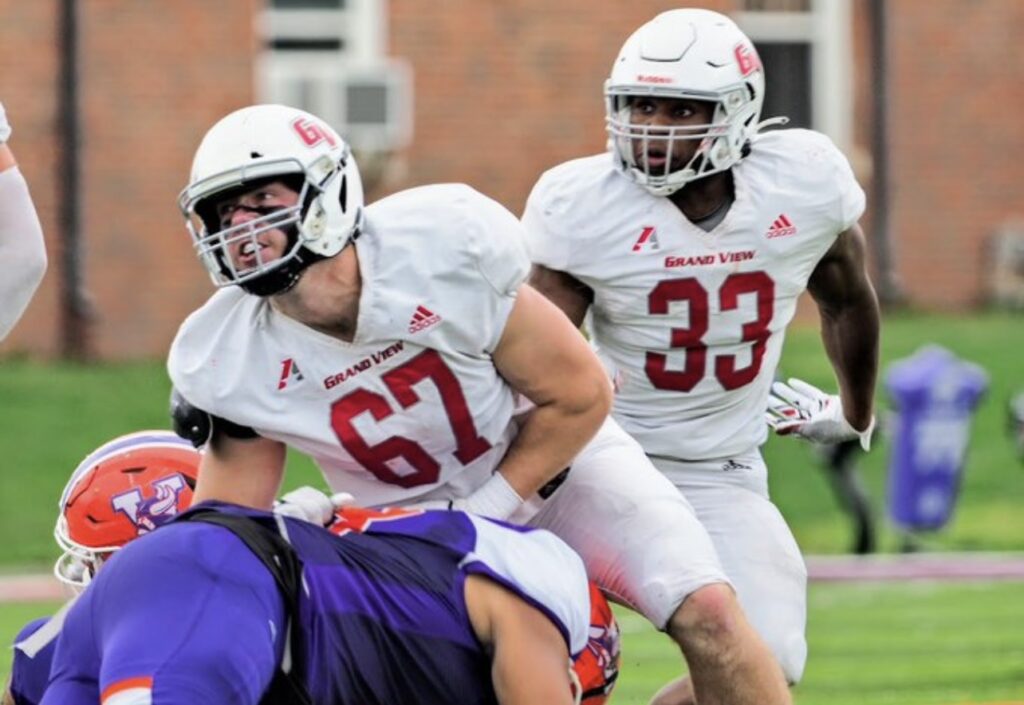 Calvin Bright the stout run defenders from Grand View University recently sat down with Justin Berendzen of NFL Draft Diamonds.